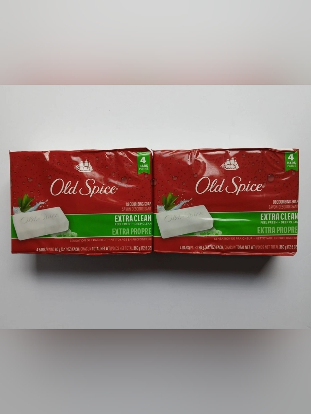 Qty 8 Old Spice Extra Clean Soap Bars Extra Clean Scent
